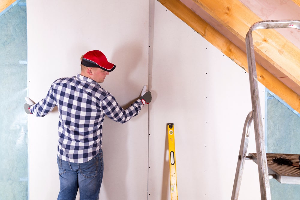 Mão de obra para forro de drywall