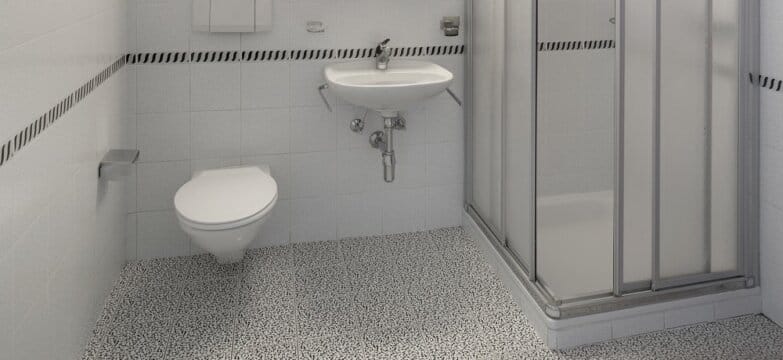 Imagem de um banheiro limpo para ilustrar como limpar box do banheiro