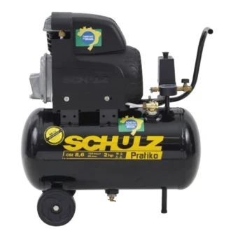 Compressor de ar da marca Schulz na cor preta