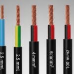 Imagem de diferentes bitola de fio dispostas em uma bancada