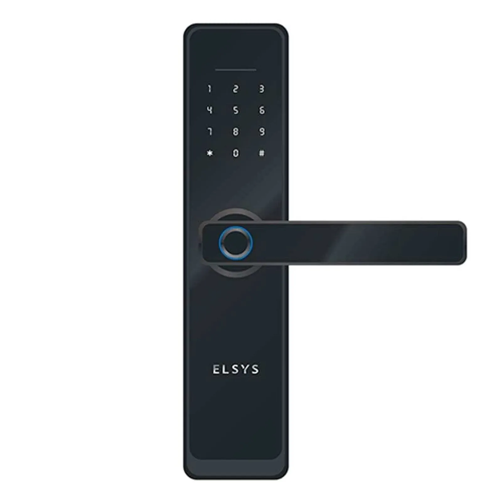 Fechadura digital preta da Elsys
