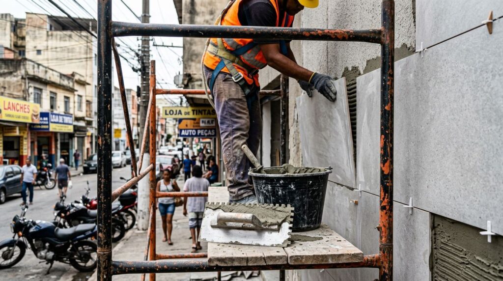Guia prático: tudo sobre fachada com porcelanato em obras