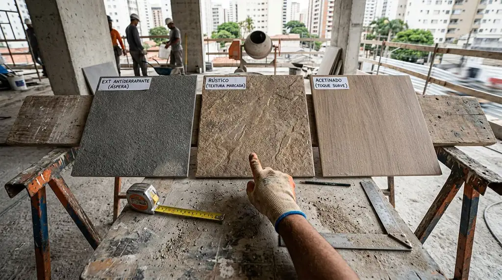 Escolha de porcelanado para area externa